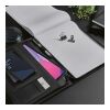 Orwell A4 Folder rPU. 64 FSC sheet notepad and zipper closure Black | No Branding | not available | not available | not available