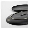 Miro ceramic platter. Matt finish. Made in Portugal Black | No Branding | not available | not available | not available