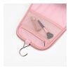 Shanghai Hanging Toiletry Bag 5L rPU with handle and hook Pink | No Branding | not available | not available | not available