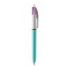 BIC 4-colour fashion pen White-White/Light Blue | No Branding | not available | not available