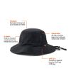 Nordic Drift RCS Horizon UPF 50+ bucket hat black