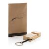 Standkey bamboo keychain phone stand brown | No Branding | not available | not available