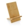 FSC® bamboo phone stand in FSC® kraft box brown | No Branding | not available | not available