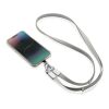 Nivo RCS recycled PET Crossbody lanyard grey | No Branding | not available | not available