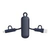 Urban Vitamin Dublin 100W 4 -in-1 keychain cable blue