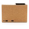 Cork pen holder and 5W wireless charger brown | No Branding | not available | not available