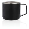 Stainless steel camp mug black | No Branding | not available | not available