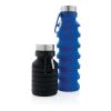 Leakproof collapsible silicone bottle with lid black | No Branding | not available | not available