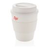 Reusable coffee mug with lid 350ml White | No Branding | not available | not available