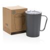 RCS Recycled stainless steel modern vacuum mug with lid anthracite | No Branding | not available | not available