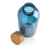 GRS RPET bottle with FSC bamboo lid blue | No Branding | not available | not available