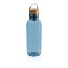 GRS RPET bottle with FSC bamboo lid and handle blue | No Branding | not available | not available