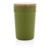 GRS RPP mug with FSC® bamboo lid green | No Branding | not available | not available