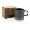 Glazed ceramic mug grey | No Branding | not available | not available
