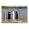 Gaia RCS certified recycled stainless steel vacuum bottle silver | No Branding | not available | not available