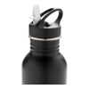 Deluxe stainless steel activity bottle black | No Branding | not available | not available