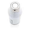 Leak proof vacuum bottle with logo plate white | No Branding | not available | not available