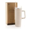 Tana RCS recyled plastic tumbler with handle 900ml off white