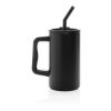 Cube RCS certified recycled steel mug 800ml black | No Branding | not available | not available