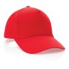 Impact 5 panel 190gr Recycled cotton cap with AWARE™ tracer red | No Branding | not available | not available | not available