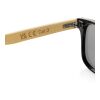 Prism RCS recycled plastic sunglasses with bamboo frame brown | No Branding | not available | not available