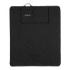 Impact Aware™ RPET foldable quilted picnic blanket black | No Branding | not available | not available | not available