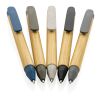 FSC®write responsible recycled paper barrel pen Charcoal Grey | No Branding | not available | not available