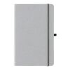 Recycled leather hardcover notebook A5 light grey | No Branding | not available | not available