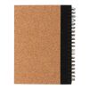 Cork spiral notebook with pen black | No Branding | not available | not available