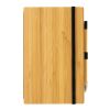 FSC® bamboo notebook and infinity pencil set brown | No Branding | not available | not available