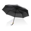 20.5" Impact AWARE RPET 190T Pongee bamboo umbrella black | No Branding | not available | not available
