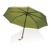 20.5" Impact AWARE RPET 190T Pongee bamboo umbrella green | No Branding | not available | not available