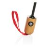 "21"" Impact AWARE™ RPET 190T bamboo auto open/close umbrell red | No Branding | not available | not available