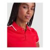 Tamil short sleeve women's sports polo Standard | Royal blue-White | XL | No Branding | not available | not available | not available
