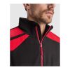 Terrano unisex microfleece jacket Standard | Solid black-Red | 3XL | No Branding | not available | not available