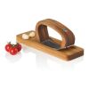 AdHoc RoccaAlio Garlic press with chopping board brown | No Branding
