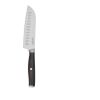 VINGA Tara RCS recycled steel santoku knife steel-black | No Branding | not available | not available