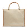 VINGA Bosler RCS recycled canvas tote brown | No Branding | not available | not available