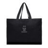 VINGA Hilo AWARE™ recycled canvas maxi tote bag black | No Branding | not available | not available | not available