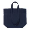 VINGA Hilo AWARE™ recycled canvas zip tote navy