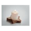 Candle on star wooden base wood | No Branding | not available | not available