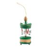 Wooden carousel ornament green