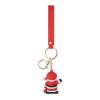 Santa keyring bag charm red