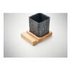 RPET felt pen pot phone stand wood | No Branding | not available | not available