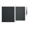 Recycled leather notebook set black | No Branding | not available | not available | not available