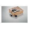 Chess board wine set wood | No Branding | not available | not available