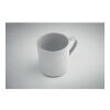 Ribbed ceramic mug mat 340 ml white | No Branding | not available | not available