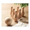 Mini pine wood bowling set wood | No Branding | not available | not available | not available