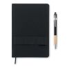 A5 RPET notebook with pen black | No Branding | not available | not available | not available