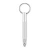 Key ring with twist action pen matt silver | No Branding | not available | not available